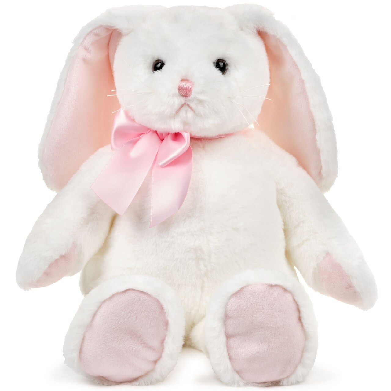 Bearington Loppy The Stuffed Bunny Plush, 16 Inch Pink Bunny Stuffed Animal, Stuffed Easter Bunnies, for Ages 0-14